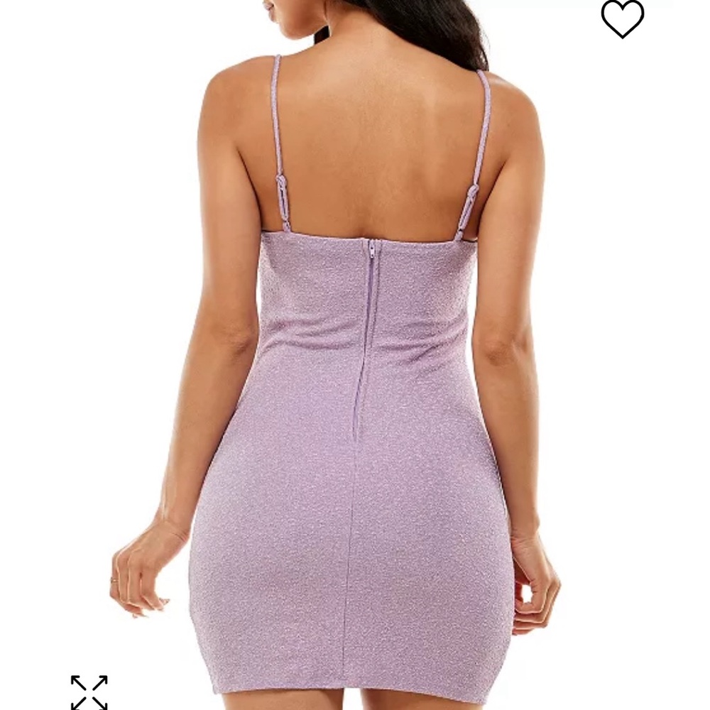 Glittery dark purple homecoming dress